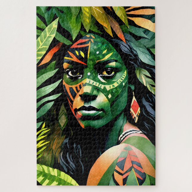 Puzzle "Arayúna" - Mujeres En La Amazonía (Vertical)