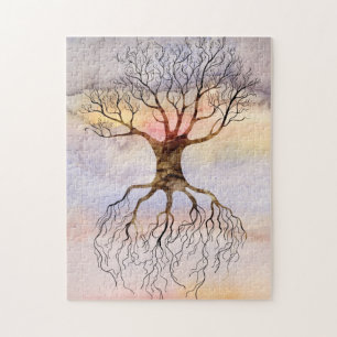 Puzzle Árbol contra el cielo
