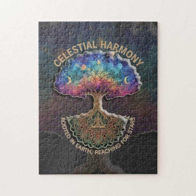 Puzzle Árbol de Armonía Celestial - Mandala de Meditación (Vertical)