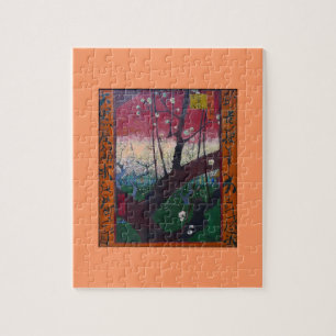 Puzzle Árbol de ciruelo floreciente de Van Gogh
