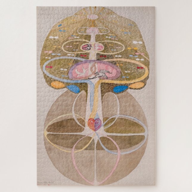Puzzle Árbol de conocimiento No. 1 | Hilma af Klint | (Vertical)