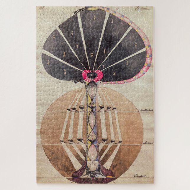 Puzzle Árbol de conocimiento No. 3 | Hilma af Klint | (Vertical)