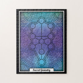 Puzzle Árbol de geometría sagrada personalizada
