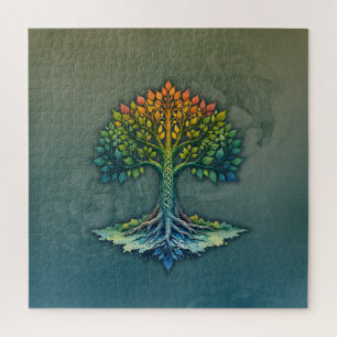 Puzzle Árbol de la Vida Amanecer Cambiante