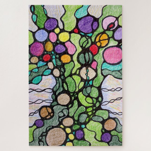 Puzzle Árbol de la vida Arte moderno (Vertical)