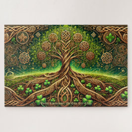 Puzzle Árbol de la Vida Celta, Intrincado Nudo Irlandés