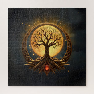 Puzzle Árbol de la Vida – Iluminación a la Luz de la Luna