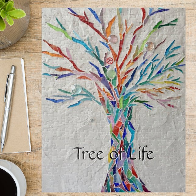 Puzzle Árbol de la Vida Mosaico Arcoíris (Subido por el creador)