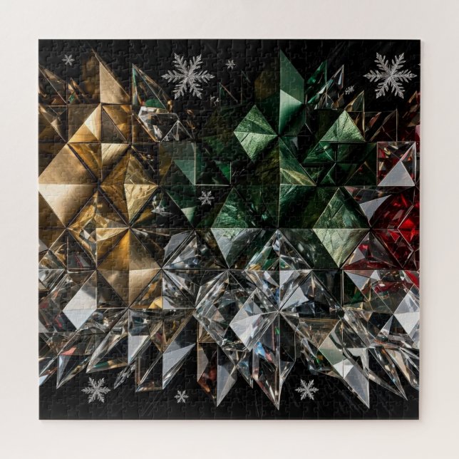 Puzzle Árbol de Navidad abstracto mosaico 3D extremo  (Horizontal)