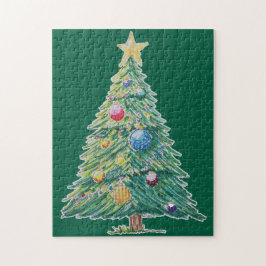 Puzzle Árbol de Navidad Colorido