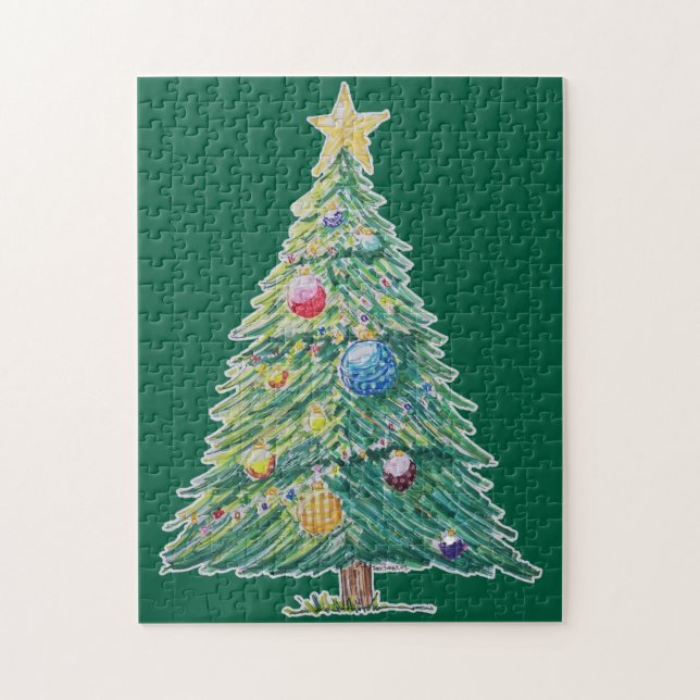 Puzzle Árbol de Navidad Colorido (Vertical)