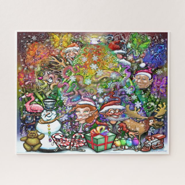 Puzzle Árbol de Navidad con recortes (Horizontal)