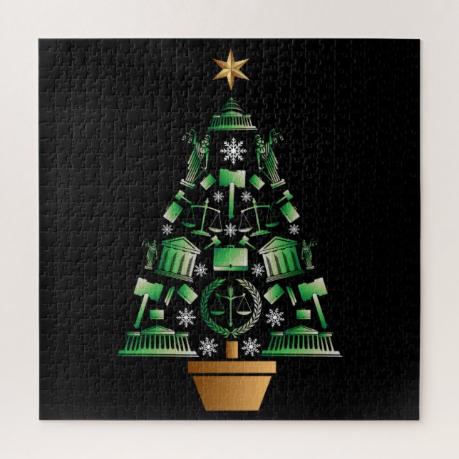 Puzzle Árbol de Navidad de Abogados Abogados (Vertical)