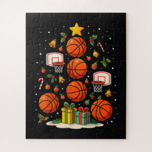 Puzzle Árbol de Navidad de Baloncesto Fiesta Xmas Deporte