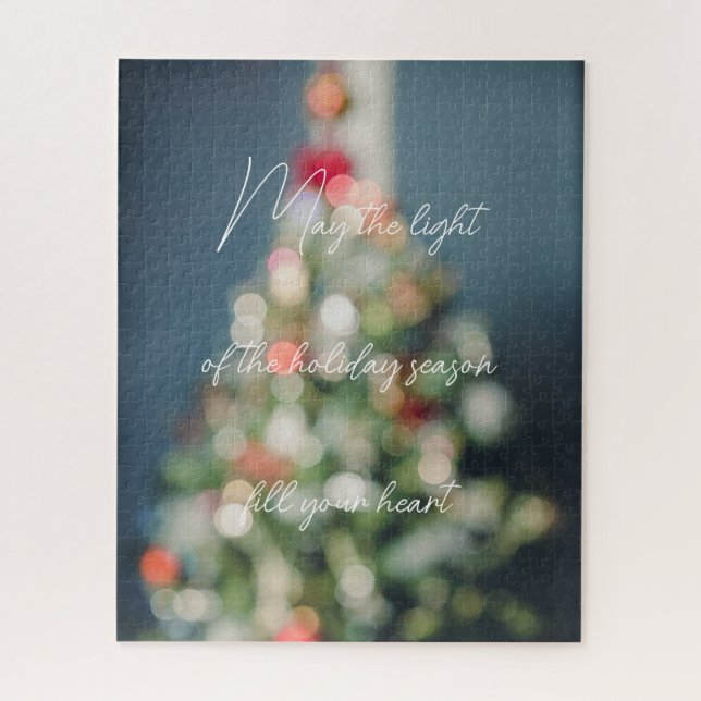 Puzzle Árbol de Navidad de estilo vintage (Vertical)