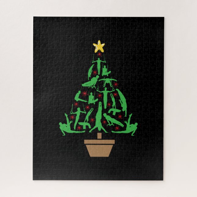 Puzzle Árbol de navidad de gimnasia masculina (Vertical)
