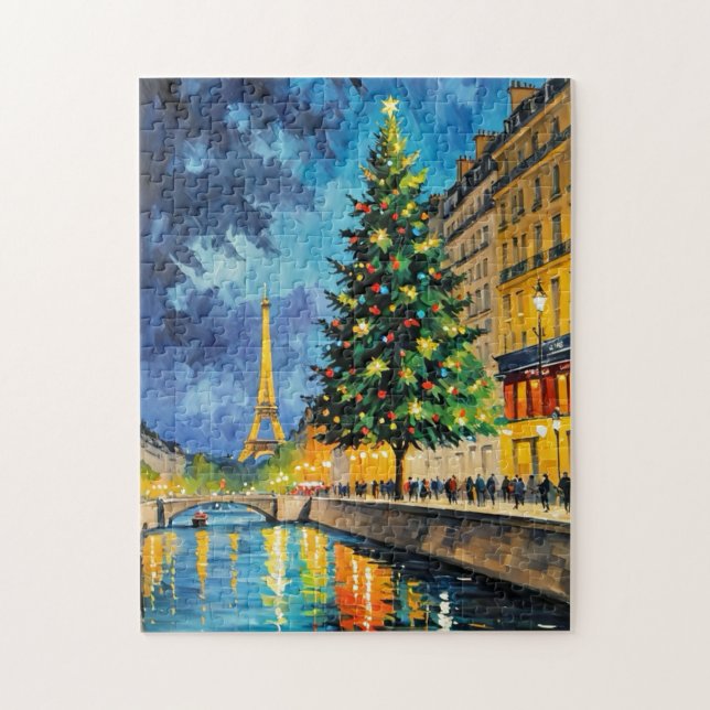 Puzzle Árbol de Navidad de París (Vertical)