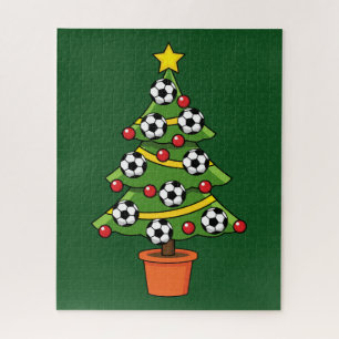 Puzzle Árbol de Navidad del fútbol de fútbol