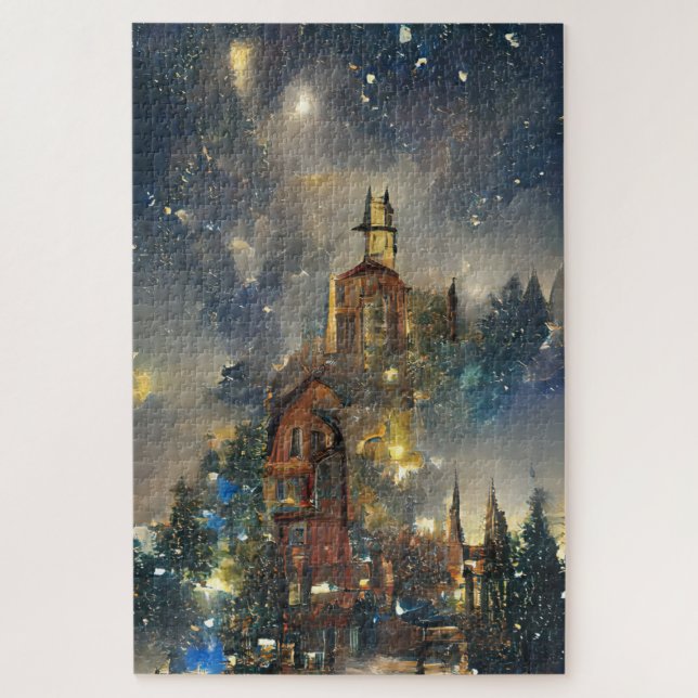Puzzle Árbol de Navidad, Iglesia de los Navidades (Vertical)