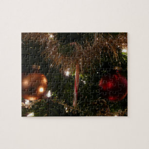 Puzzle Árbol de Navidad II Rojo y Dorado de Fiesta