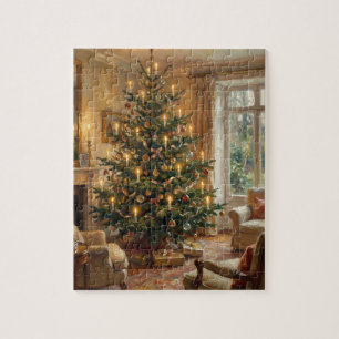 Puzzle Árbol de Navidad Impresionista Arte al Estilo de M