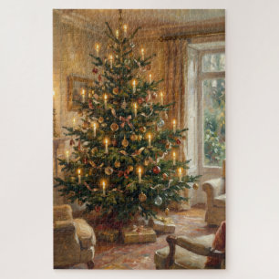 Puzzle Árbol de Navidad Impresionista Arte al Estilo de M