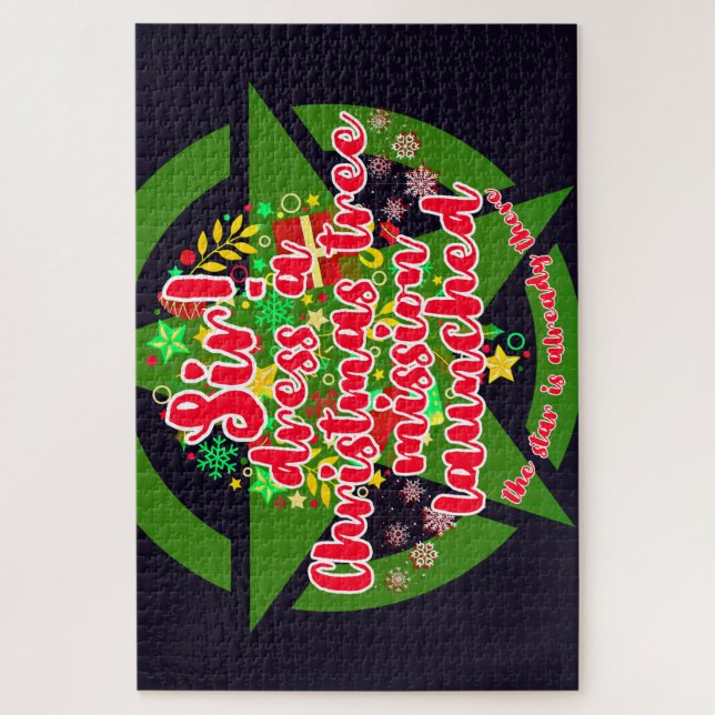 Puzzle Árbol de Navidad, misión, ejército (Vertical)