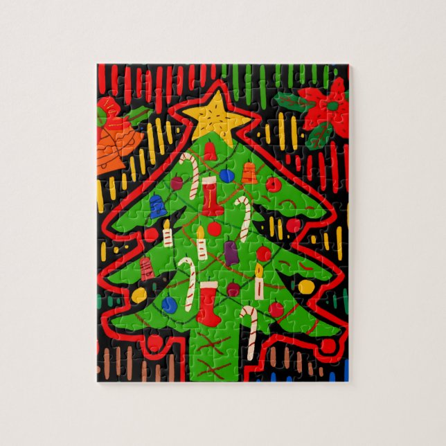 Puzzle Árbol de Navidad Mola de la Isla de San Blas (Vertical)