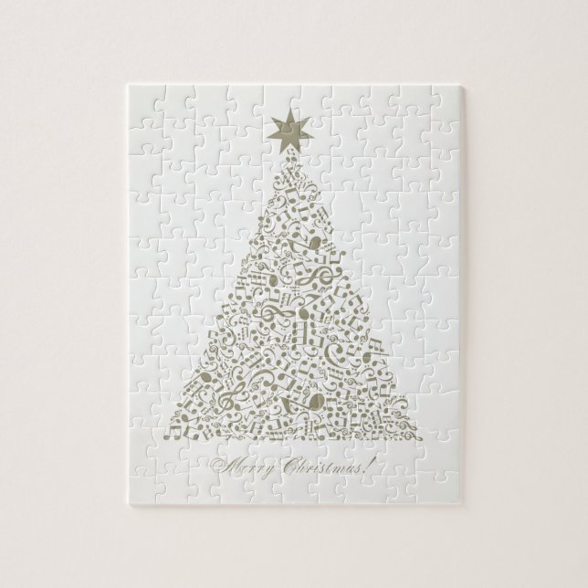 Puzzle Árbol de navidad musical (Vertical)
