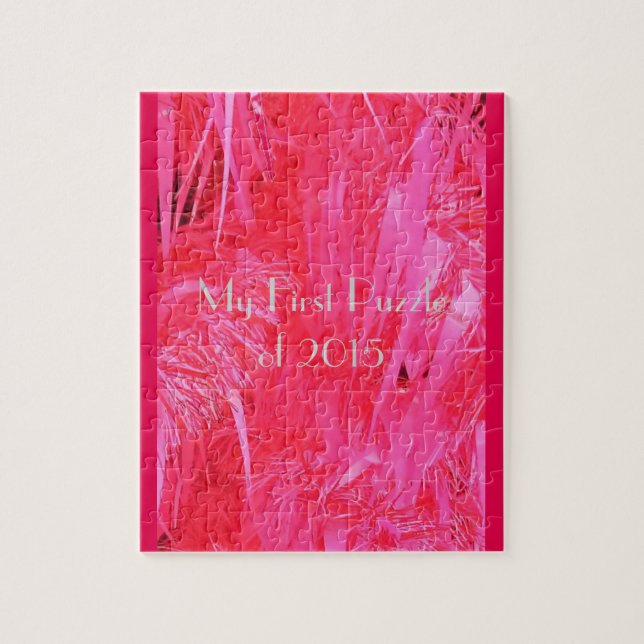 Puzzle Árbol de Navidad rosa brillante (Vertical)