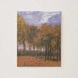 Puzzle Árbol de otoño de Van Gogh deja el destino
