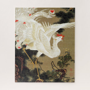 Puzzle Árbol de pino viejo y Fénix blanco de Ito Jakuchu