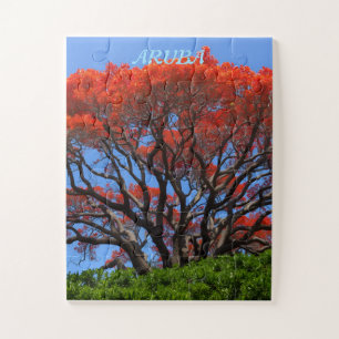 Puzzle árbol de Poinciana de Aruba