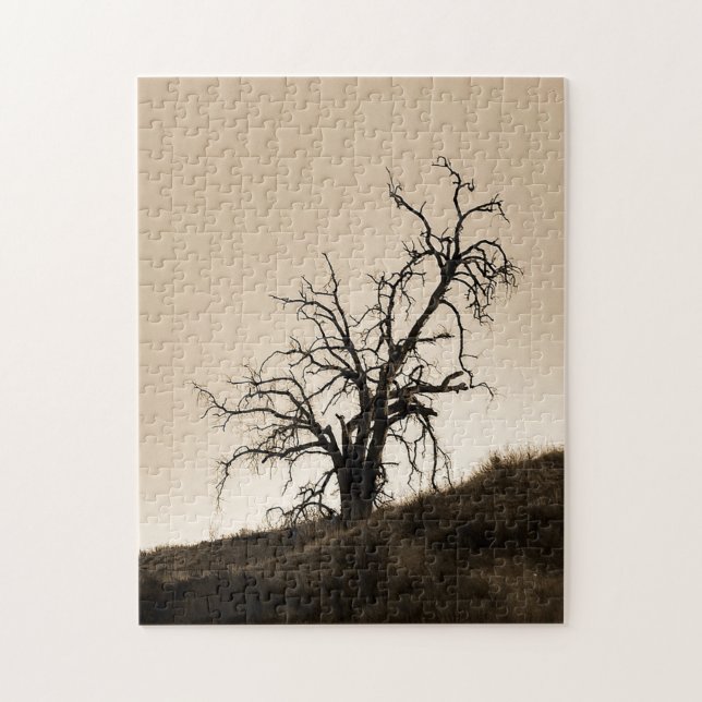 Puzzle Árbol de roble otoñal (Vertical)