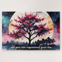 Árbol de Sakura Personalizado bajo la Luz de la Lu