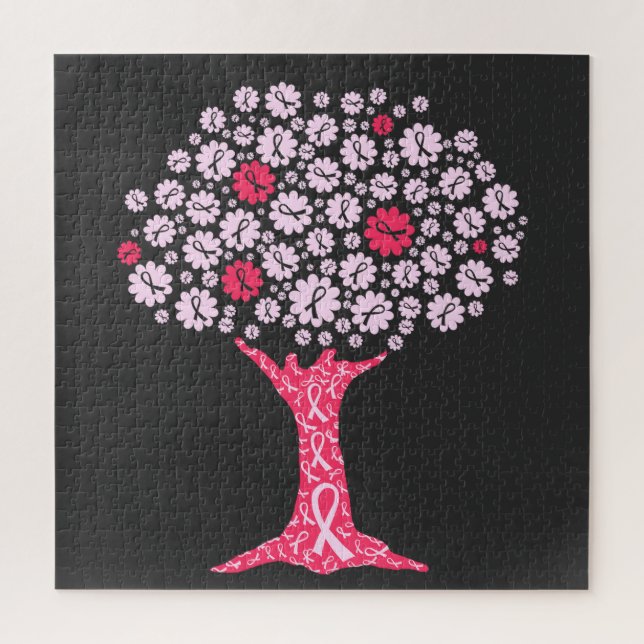 Puzzle Árbol de sensibilización sobre el cáncer de mama (Vertical)
