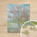 Puzzle Árbol de turba de flores | Vincent Van Gogh<br><div class="desc">Árbol de arce de flores (1888) del artista post-impresionista holandés Vincent Van Gogh. El arte original es un óleo sobre lienzo que representa un hermoso paisaje de árboles rosas florecientes. Utilice las herramientas de diseño para agregar texto personalizado o personalizar la imagen.</div>