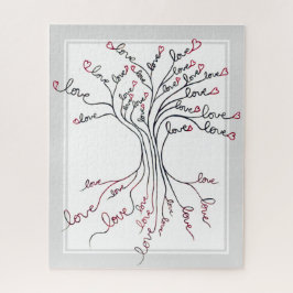 Puzzle Árbol de vida con corazones significativos y desaf