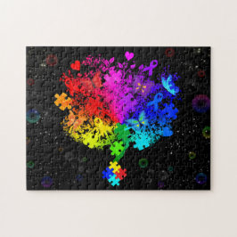 Puzzle Árbol espectro autismo