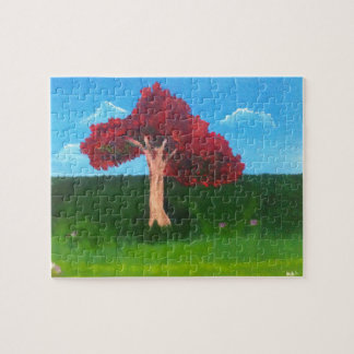 Puzzle Árbol llamativo
