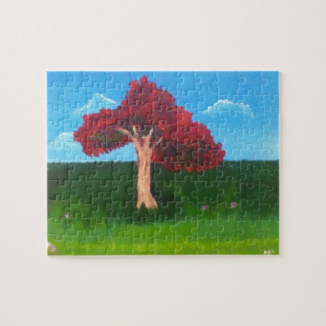 Puzzle Árbol llamativo (Horizontal)