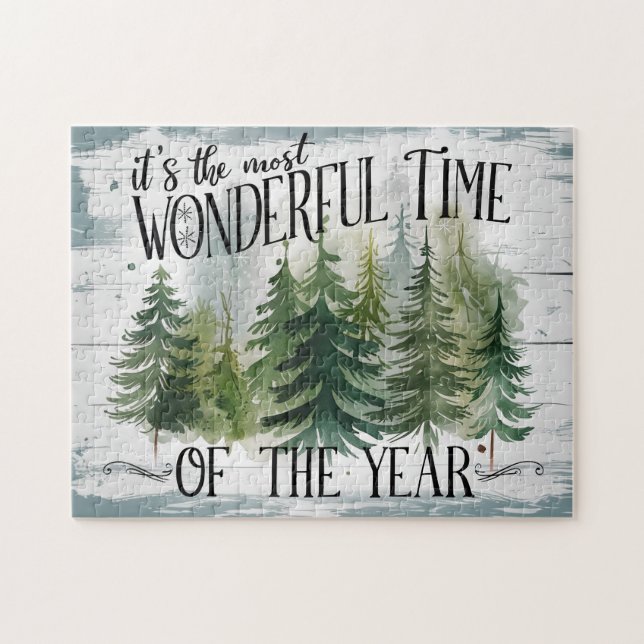 Puzzle Árbol vintage de Navidad (Horizontal)