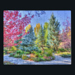 Puzzle Árboles caídos Colorful Scenn Otoño Vail Colorado<br><div class="desc">Este impresionante rompecabezas de rompecabezas presenta coloridos árboles caídos en un jardín en Vail,  Colorado.</div>