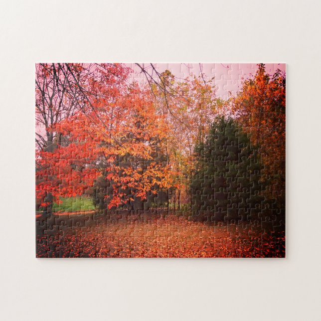 Puzzle Árboles Coloridos De Caída (Horizontal)