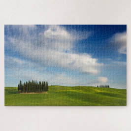 Puzzle Árboles de Cypress en el paisaje de Toscana