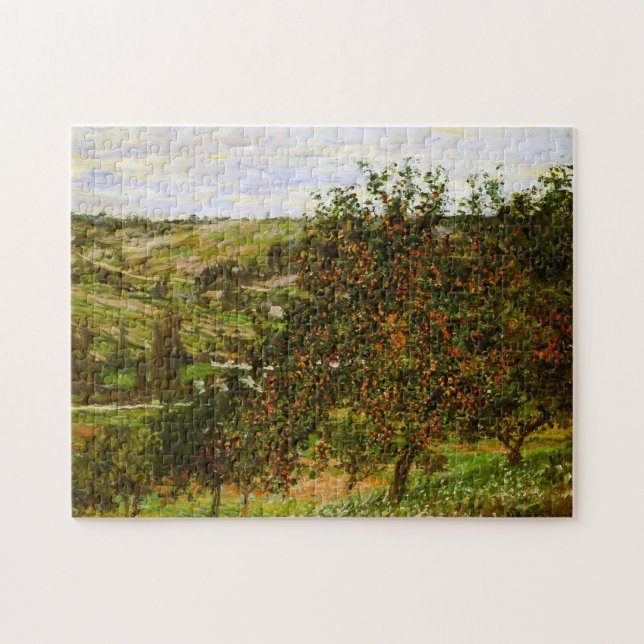 Puzzle Árboles de manzana cerca del Bella Artes Vetheuil  (Horizontal)