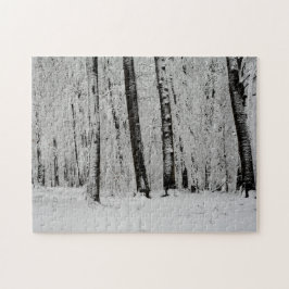 Puzzle Árboles de nieve de invierno   -     -