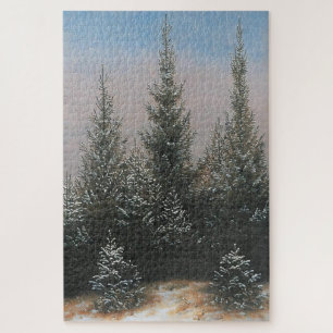 Puzzle Árboles frutales en la nieve (1828) - Friedrich