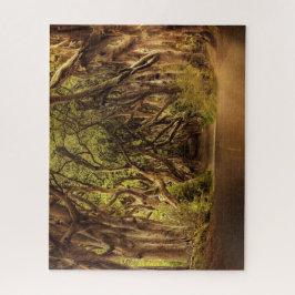 Puzzle Árboles que cubren el camino en Irlanda del Norte