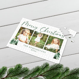 Puzzle Árboles rústicos Navidades modernos festividad 3 f